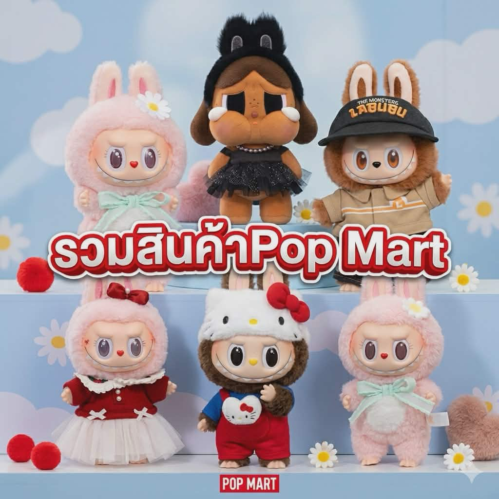 รวมสินค้าราคาเซลล์งานPop martแบบเลือกตัวสามารถสอบถามรายละเอียดได้ทางช่องแชท