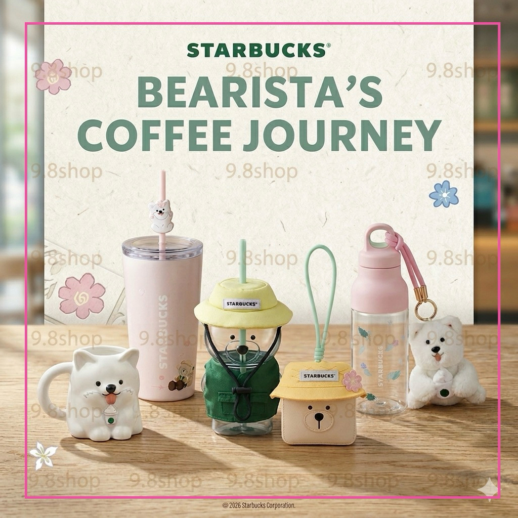 💯% Starbucks คอลเลกชัน Bearista's Coffee Journey แก้วสตาร์บัคส์ จำหน่ายแต่ของแท้จาก Shop เท่านั้น