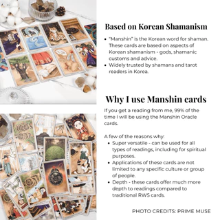 Manshin Oracle Cards Vol.1 83 ไพ่ออราเคิลยอดนิยมจากประเทศเกาหลี ที่ได้รับแรงบันดาลใจจากความเชื่อชามาน