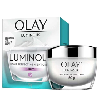 [แพ็คคู่] Olay Luminous Light Perfecting เดย์ครีม 50 g+ ไนท์ครีม 50 g เซตหน้าใสดูแลจุดด่างดำ ไนอะซินาไมด์ โอเลย์ ลูมินัส