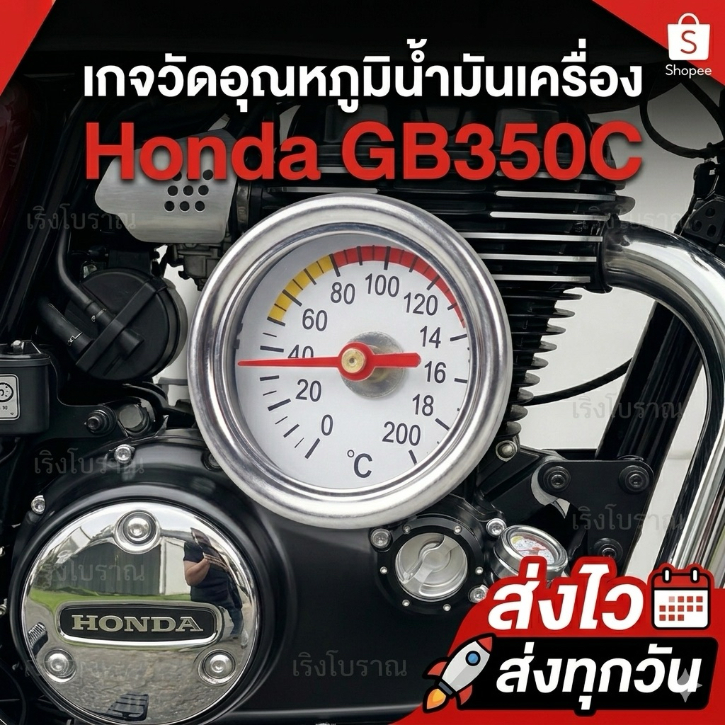 เกดวัดอุณหภูมิน้ำมันเครื่อง Honda GB350C GB350 GB350S