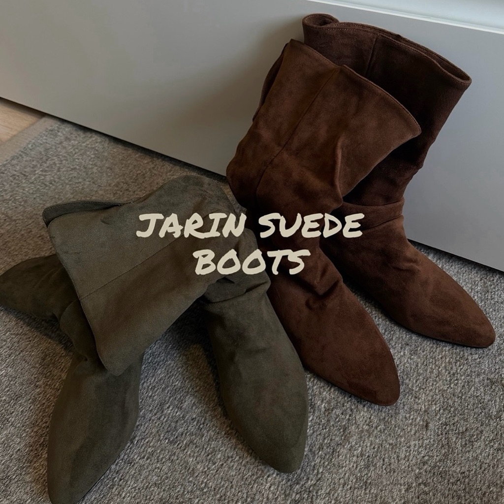 JARIN | JARIN SUEDE BOOTS บูธหนังกลับข้อสั้น