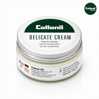 [แถมฟรี ผ้าเช็ด 150 บาท] Collonil Delicate Cream 60 ml. ครีมทำความสะอาดหนังแท้ หนังคาเวียร์ หนังวัว หนังแกะ หนังแพะ