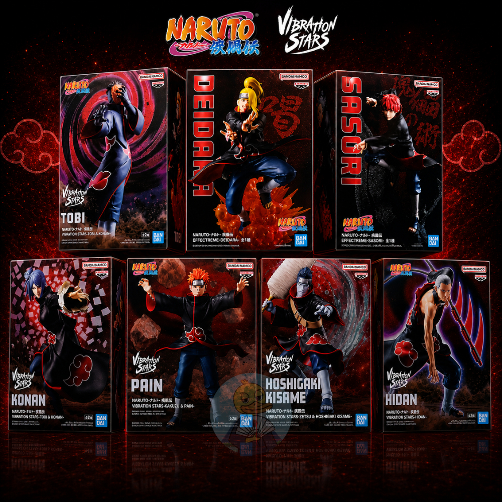 🇯🇵 [ของแท้ มือ1] Figure Naruto Shippuden Vibration Stars Akatsuki แสงอุษา Pain Tobi Deidara sasori k
