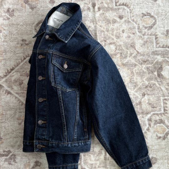 [ PAPADON'TCRY] - Denim Jacket เสื้อแจคเกตยีนส์ทรงพอดีตัว