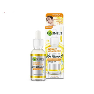 Garnier การ์นิเย่ ไบรท์ คอมพลีท 30 เท่า วิตามิน ซี บูสเตอร์ เซรั่ม 30 มล.