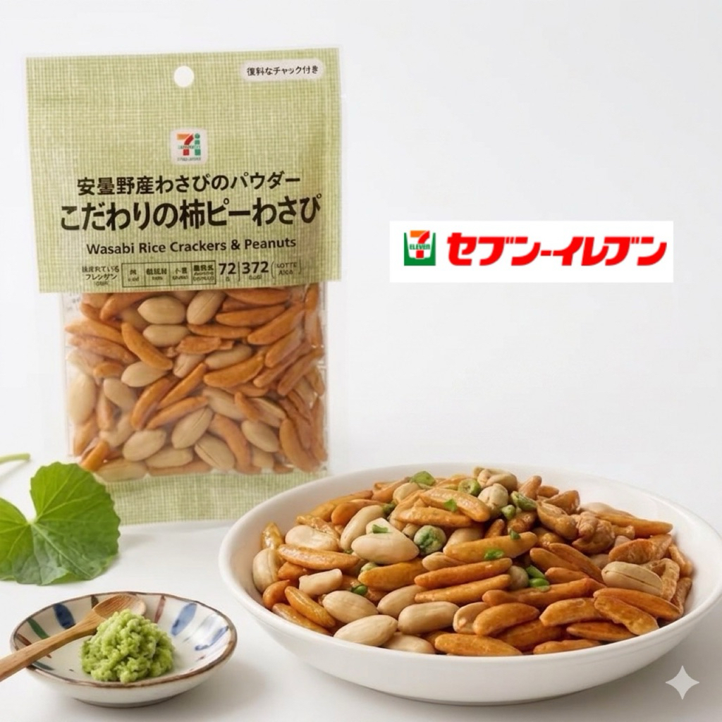 Wasabi Rice Crackers & Peanuts ขนาด72g