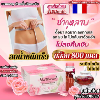 Rosehip Teaแท้💯🇫🇷 สูตรใหม่ล่าสุดผอมเร็วมากX5 [2แถม2+ขวดชา ลด7-12โล] Block&Burnไขมัน800แคล/DAY ไม่ลดคืนเงิน เจ้าแรกใน🇹🇭