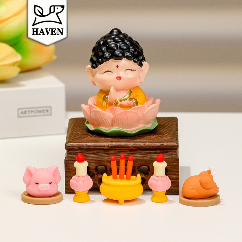 【COD】Nohara Shinnosuke Crayon ชินชาน พระพุทธโลตัสแห่งความเมตตา เครื่องประดับของเล่นรถสนุกและแฟชั่น ตกแต่งของขวัญเค้ก