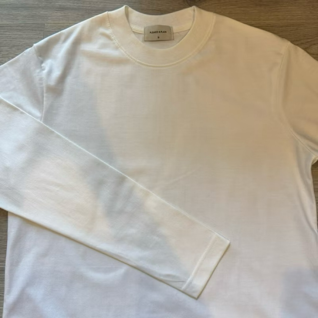 Pleased & Plain (Size S) แขนยาวคอปีน สภาพ 70-80%