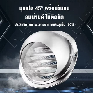 จัดส่งภายใน 24 ชั่วโมง🔥ฝาครอบช่องระบายอากาศ 4/6/8/10/12นิ้ว ฝาครอบช่องระบายอากาศ สแตนเลส พร้อมตะแกรงกันแมลง