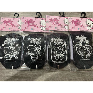 (ขอบิลเบิกรร.ทักแชท)(6คู่ขึ้นไปคู่ละ38)ถุงเท้าลายลิขสิทธิ์ Happi by Carson ลาย hello kitty ข้อสั้นมีกันลื่น