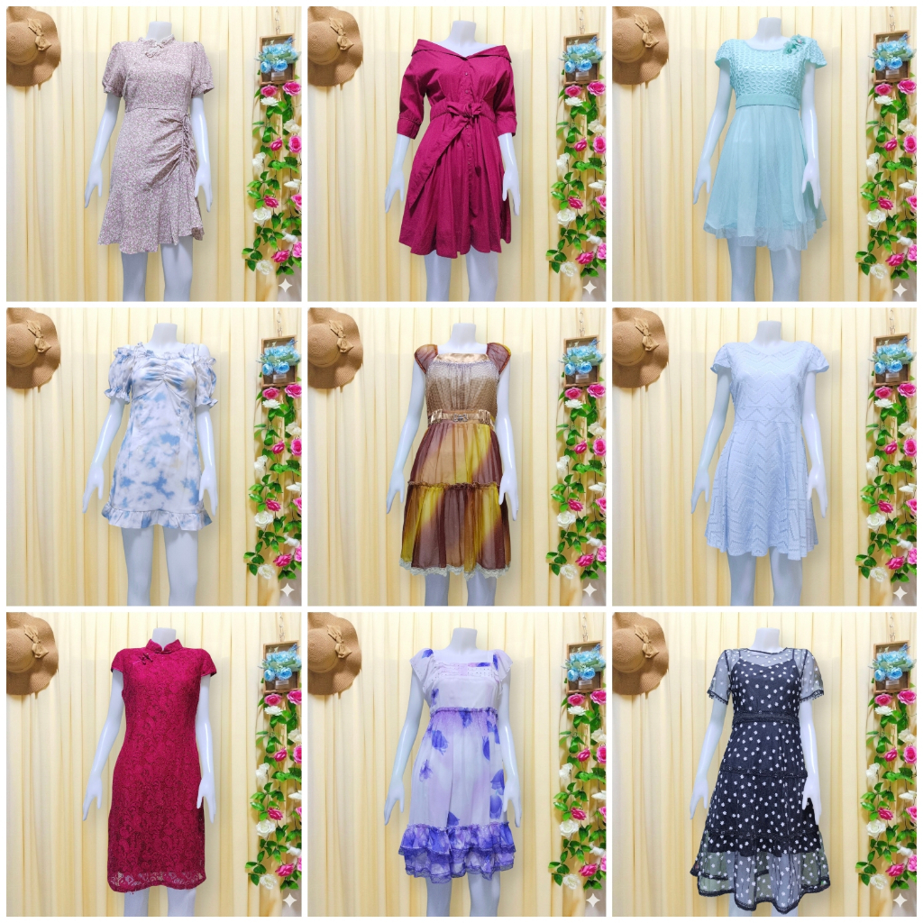 เดรสสั้น เดรสยาว รวมผ้าหนา-บาง มือสอง