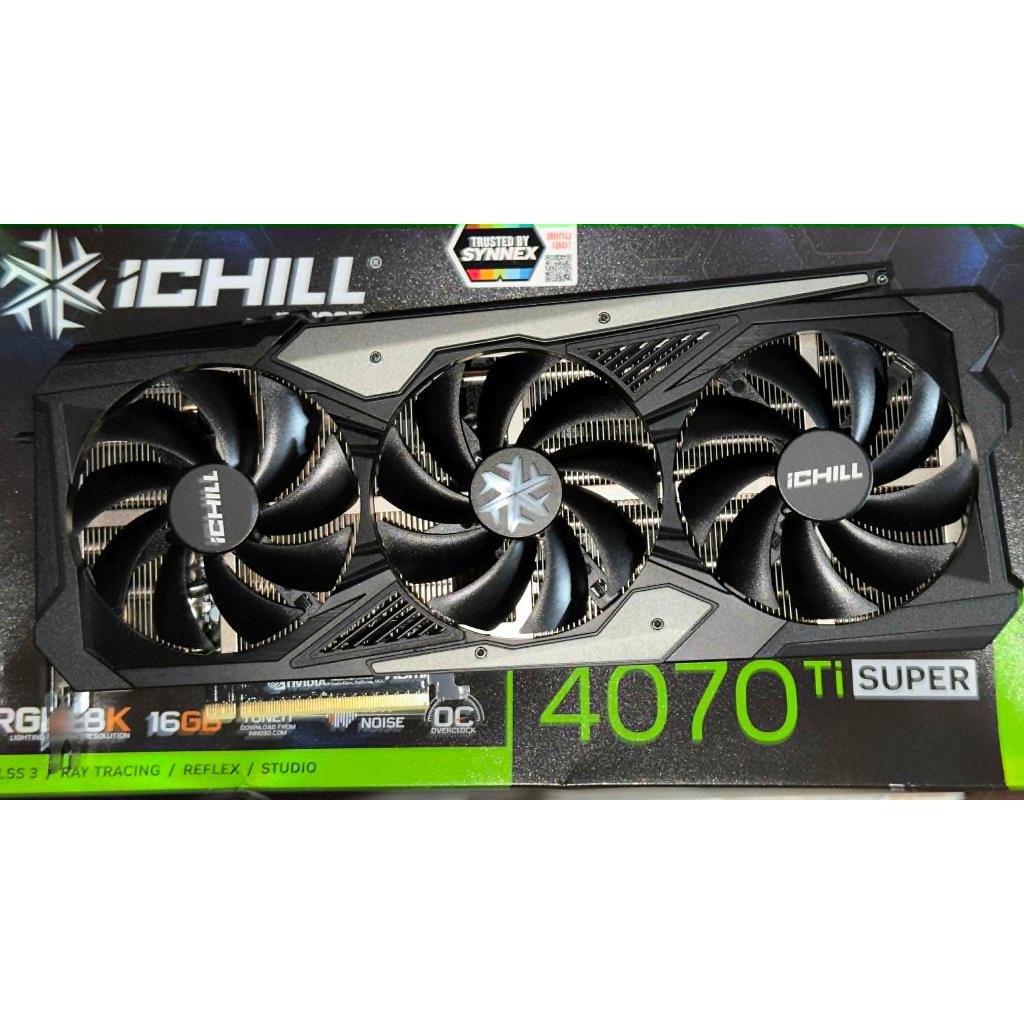 การฺดจอRTX 4070Ti Super 16GB ICHILL INNO3D