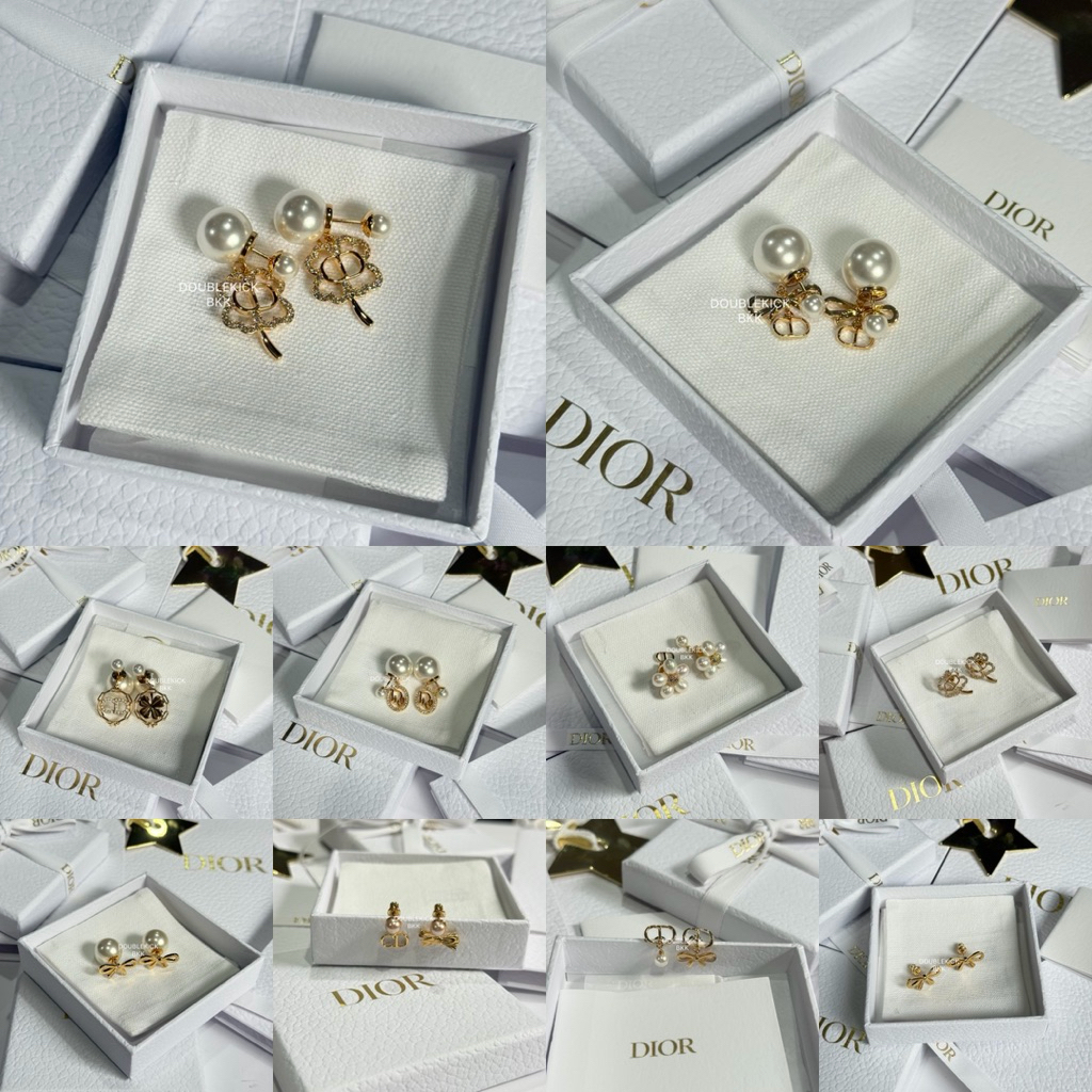 (พร้อมส่ง) New Dior Earnings Collection ❣️รบกวนทักสอบถามสต๊อคก่อนกดสั่งซื้อนะคะ❣️