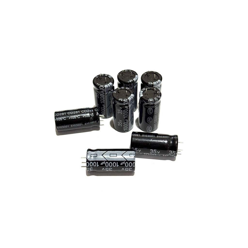 Capacitor ตัวเก็บประจุ 1000uF 35V 12*26MM 105C จำนวน10ชิ้น