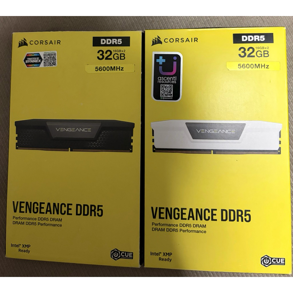 32GB (16GBx2) DDR5 5600MHz RAM (หน่วยความจำ) CORSAIR VENGEANCE DDR5 มือ2