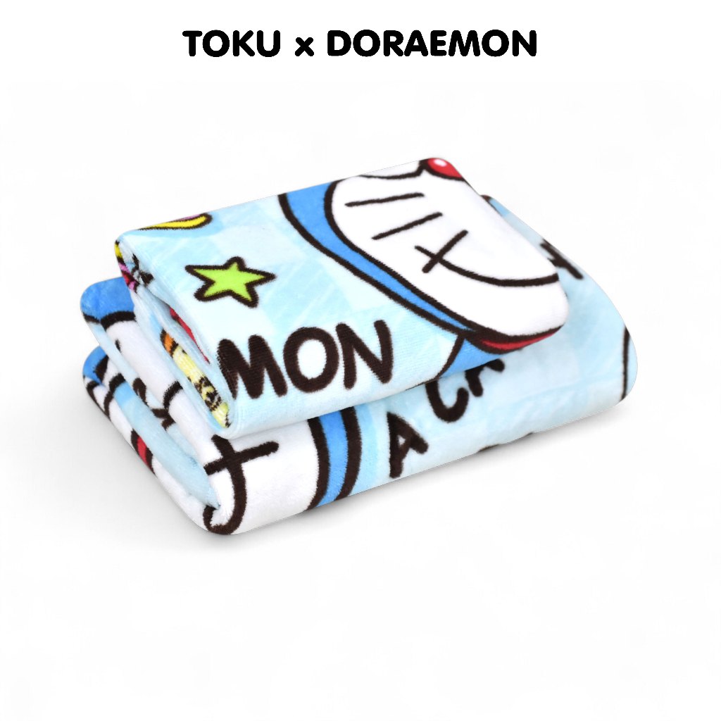 Clearance Sale "ของแท้ 100%" JHC ผ้าขนหนู เนื้อดีมาก Doraemon TDP-2601ขนาด 27x54 นิ้ว
