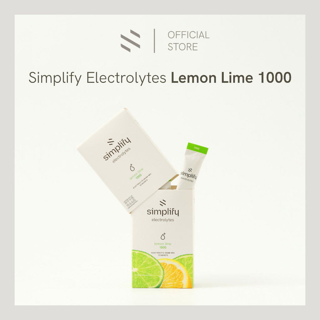 Simplify Electrolytes (12 sachets) - Lemon Lime 1000