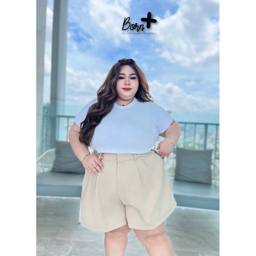 Shorts Pants Plussize กางเกงขาสั้นรุ่นนี้เริ่ดมากก เอวสูงBigsize