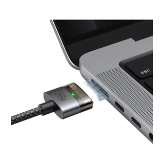 สายชาร์จ MCDODO USB-C to Magnetic 140W Cable With LED 2M. Black (CA-147) by Banana IT