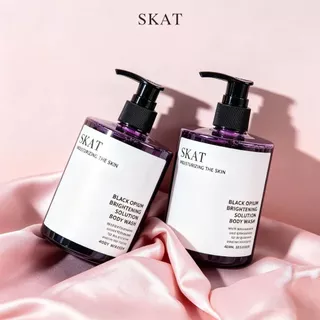 SKAT "Black Opium" ช่วยให้ผิวกระจ่างใส สบู่อาบน้ำ กลิ่นหอมติดทน สดชื่นตลอดวัน 400ml สบู่เหลวอาบน้ำน้ำหอม เจลอาบน้ำเพื่อผ