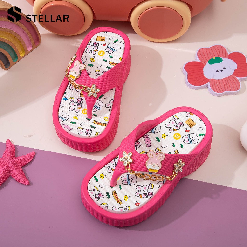 ใหม่ 💜STELLAR รองเท้าเด็ก รองเท้าแตะสำหรับเด็ก รอเท้าแฟชั่นเด็ก วัสดุEVA สบาย ราคาถูก กระต่ายน่ารัก