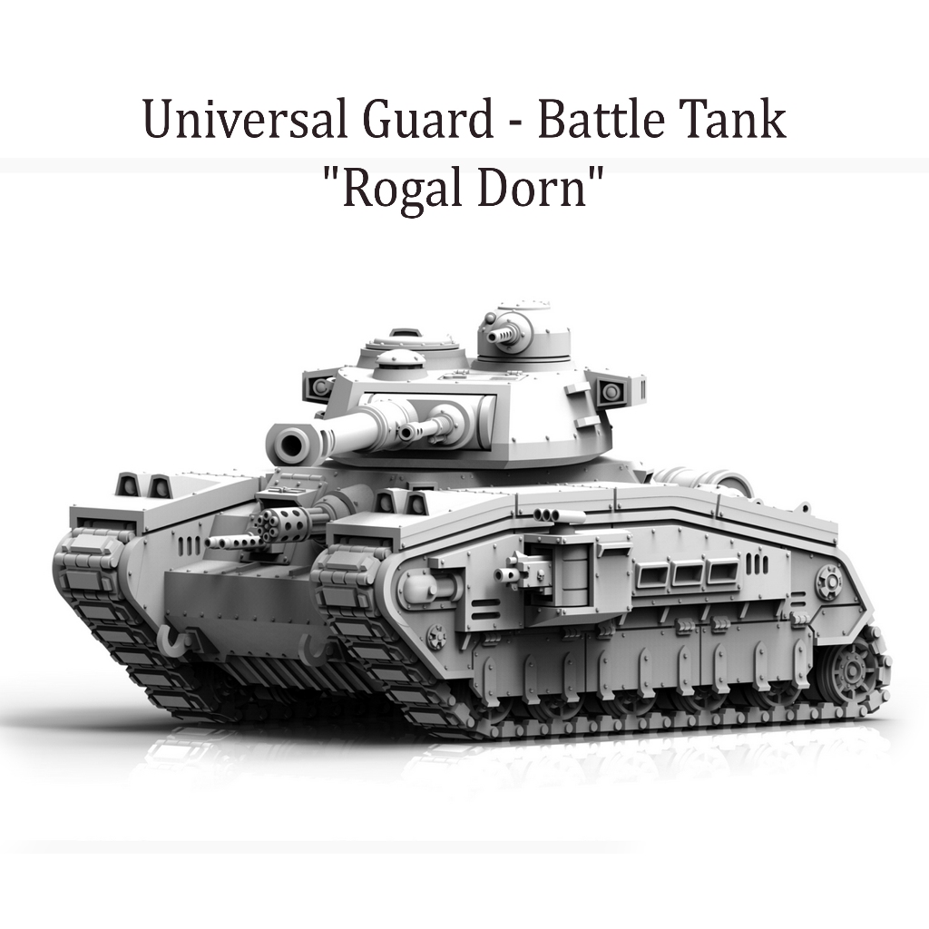 [Warhammer] Universal Imperial Guard Medium Battle Tank "Rogal Dorn" 3D printed resin model proxy