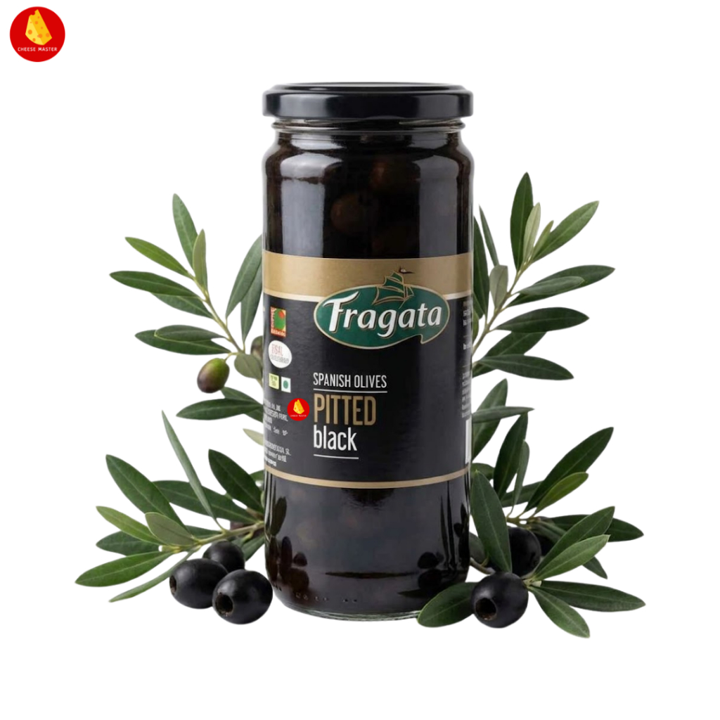 มะกอกดำ ไม่มีเมล็ด Pitted Black Olives 330g - Fragata ไขมันดีๆ มีประโยชน์มากมาย