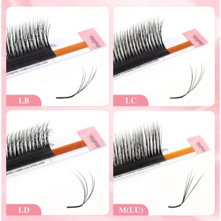 NAGARAKU ขนตาคามิเลียแบบช่อ Layered Camellia LB/LC/LD ฟุ้งธรรมชาติ นุ่มเบาพิเศษ ต่อเสร็จไว ขนตานาการากุ แท้100%💝🇹🇭ส่งไว