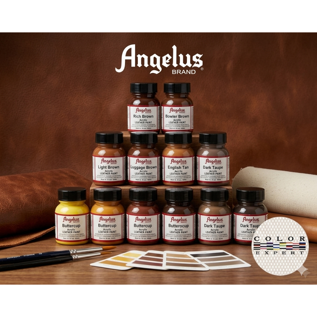 Angelus Paint โทนสี แดง-ชมพู Made in USA สีอคิลิคทาหนัง