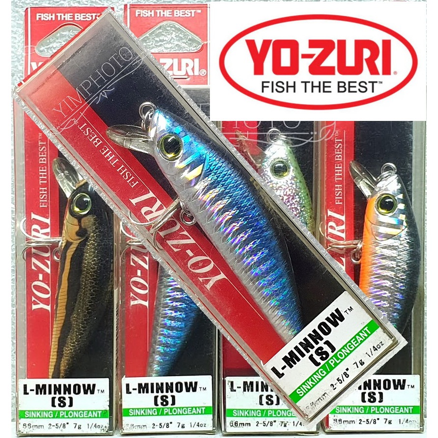 YO-ZURI L-minnow 66s 7g. เหยื่อปลอม YOZURI โยซูริ ของแท้ เหยื่อตกปลา