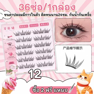 ขนตาสำเร็จรูปกาวในตัว RL19 ขนตาปลอมไม่ง้อกาวมี 12 ซีรีส์ให้เลือก ซื้อ2แถมฟรีแหนบ ติดง่ายกาวแน่นหนึบติดทนไม่มีทรงตก
