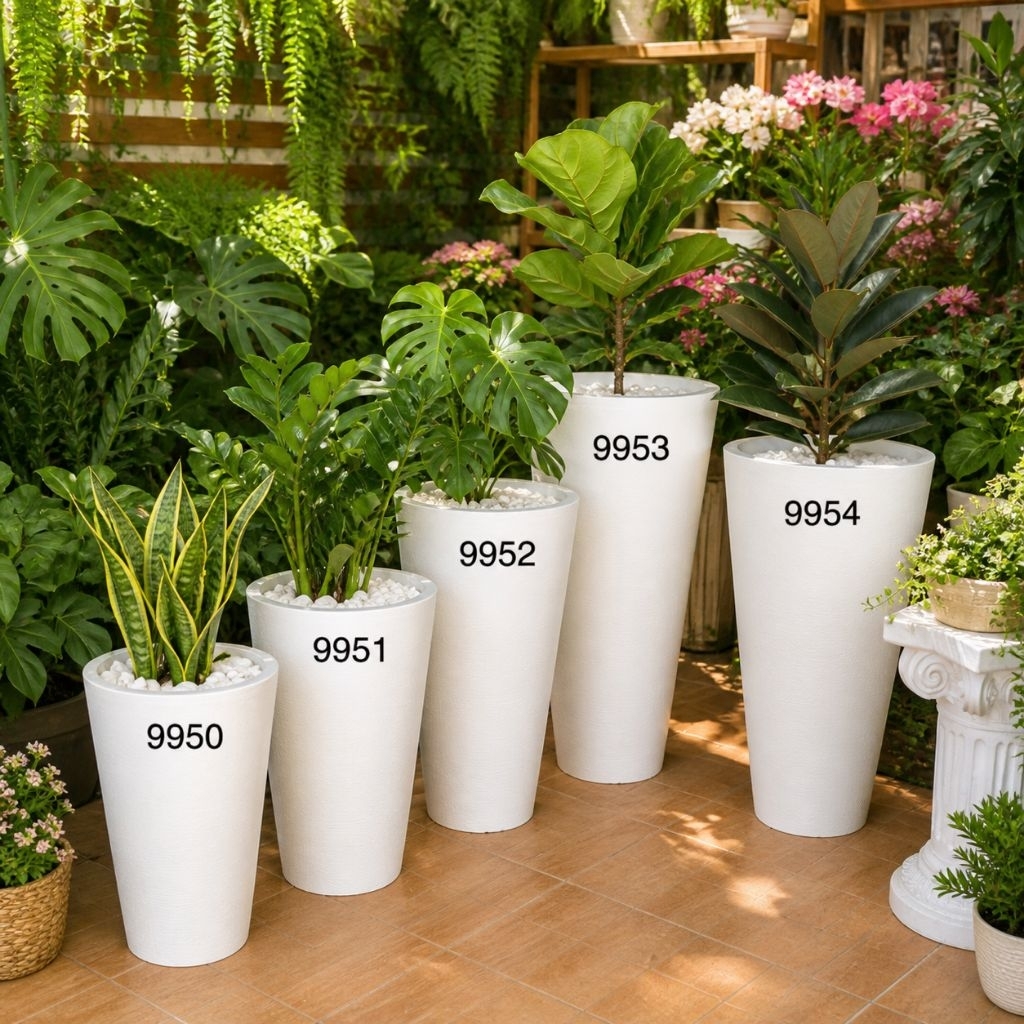 (พร้อมส่ง) กระถางต้นไม้🌳 โมเดิร์นพลาสติกเกรดอย่างดี งานนำเข้า ปลูกต้นไม้จริงและต้นไม้ปลอม