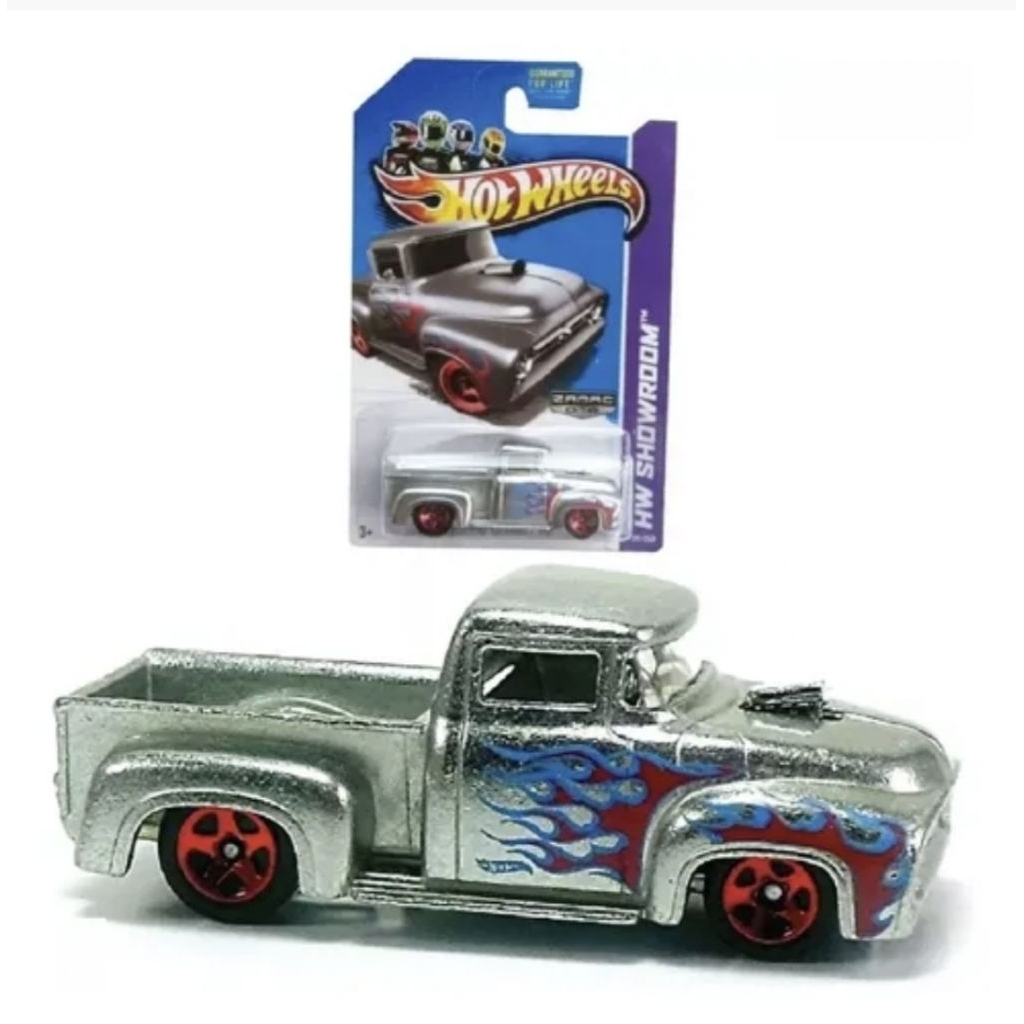 hotwheels ฮอตวีล custom 56 ford truck สี zamac (ท้องเหล็กหนักๆ) 1:64