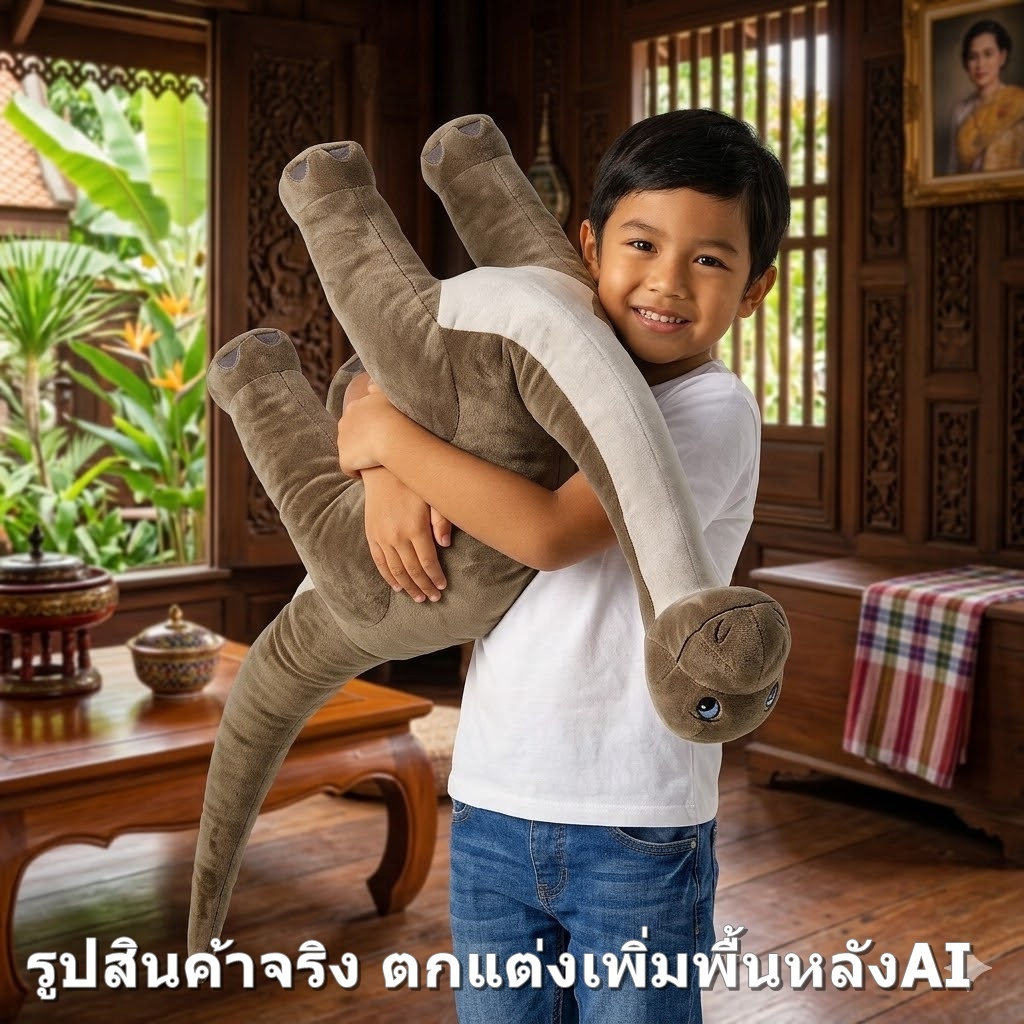 IKEA JATTELIK ตุ๊กตาผ้า ไดโนเสาร์คอยาว บราคิโอซอรัส บรอนโตซอรัส เนื้อแน่น ตั้งได้ ตุ๊กตา