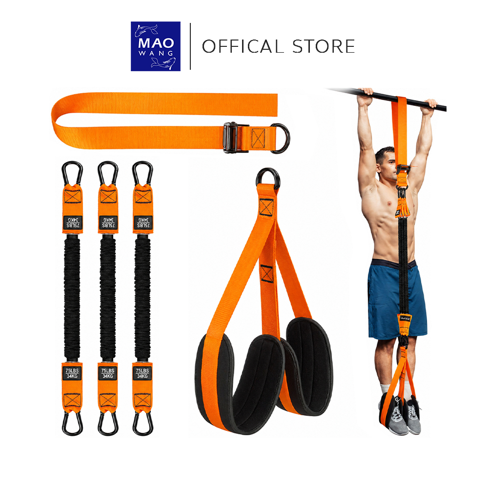 ยางยืดฟิตเนส ฝึกดึงข้อ เสริมกล้ามเนื้อ ปรับระดับได้ Pull Up Band 150-300LB