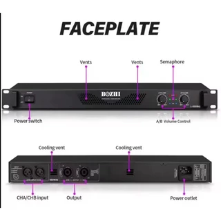 เพาเวอร์แอมป์ Class D 700วัตต์ switching รุ่นX-200 Max Powet:350W*2 ที่ 8 โอมป์ 2CH รุ่นX-200