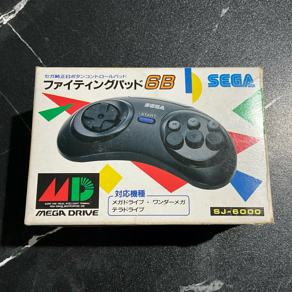 🇯🇵 SEGA Mega Drive Controller จอยแท้ Sega MD 3 Button 6 Button Fighting Pad Retro Controller Japan