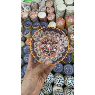 ชุดถ้วยเซรามิคแถมช้อน กล่องสีชมพู (ถ้วยคละลาย)เหมาะสำหรับทำของชำร่วยงานแต่งงานบุญ
