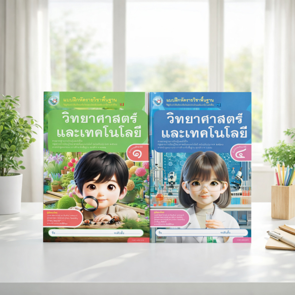 เฉลย แบบฝึกหัด รายวิชาพื้นฐาน วิทยาศาสตร์และเทคโนโลยี ป.1-ป.6 (พว.)