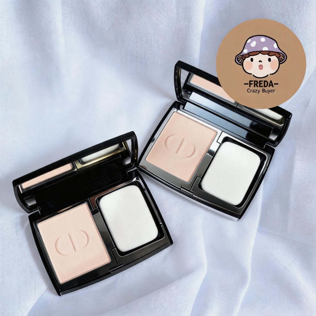 แท้🍄จัดส่งทันที แป้งผสมรองพื้น Dior Forever Natural Velvet 10g #1N #2N เนื้อแมตต์ คุมมัน ติดทน 10g