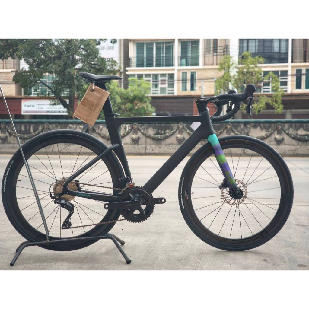 จักรยานเสือหมอบ JAVA รุ่น FUOCO TOP 105 24 สปีด (ฟูลคาร์บอน, ดิสน้ำมัน shimano105 R7120