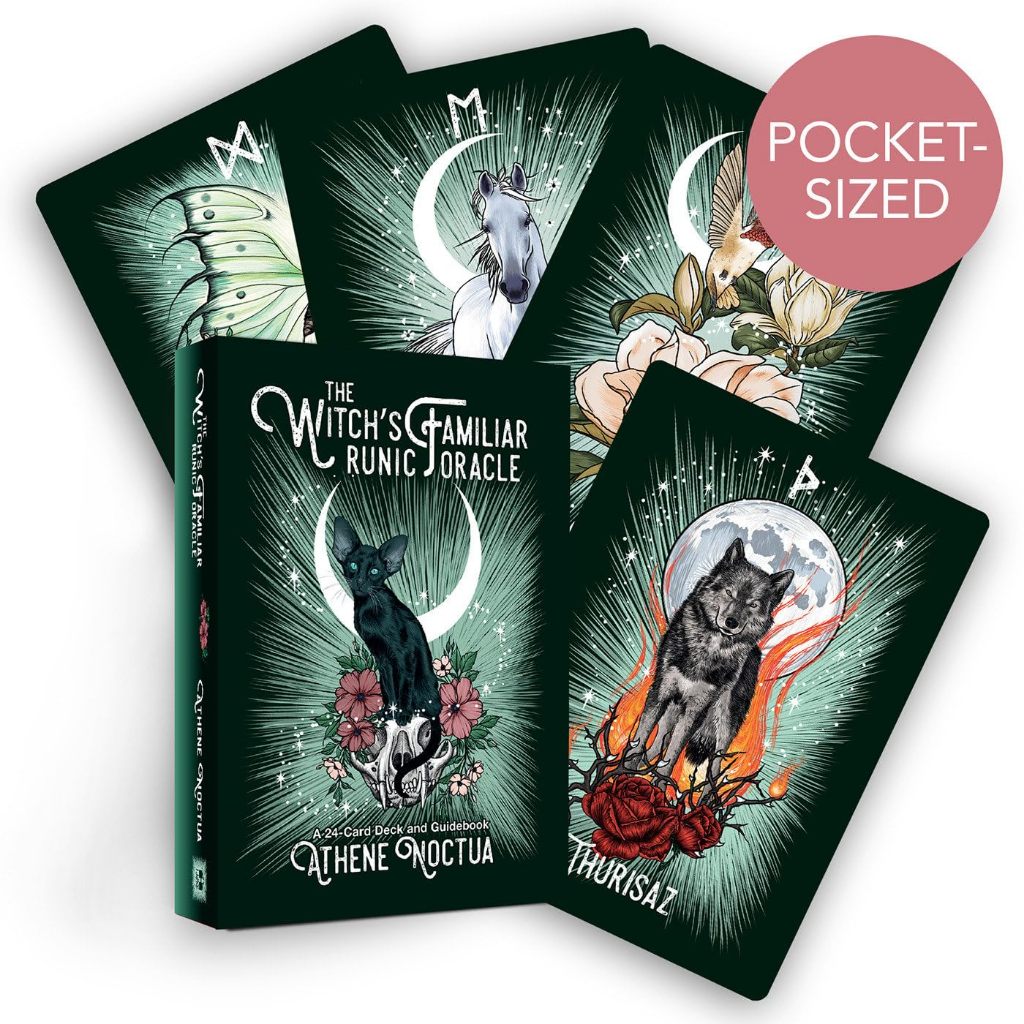 ✨พร้อมส่งแท้💯The Witchs Familiar Runic Oracle: A 24-Card Deck and Guidebook🔮ไพ่ออราเคิล