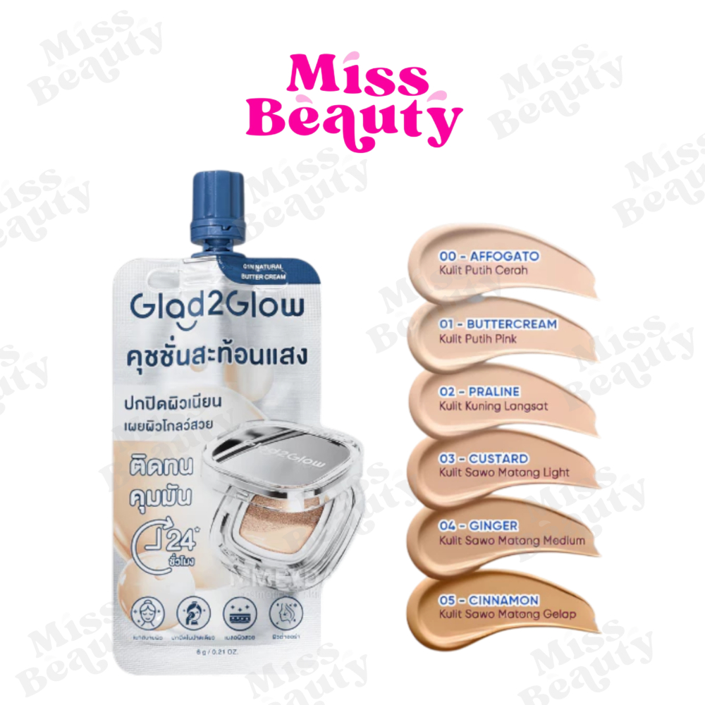 (ซอง) Glad2Glow Perfect Cover Glow Cushion แกลดทูโกลว์ เพอร์เฟกต์ โกลว์ คุชชั่น 6 กรัม