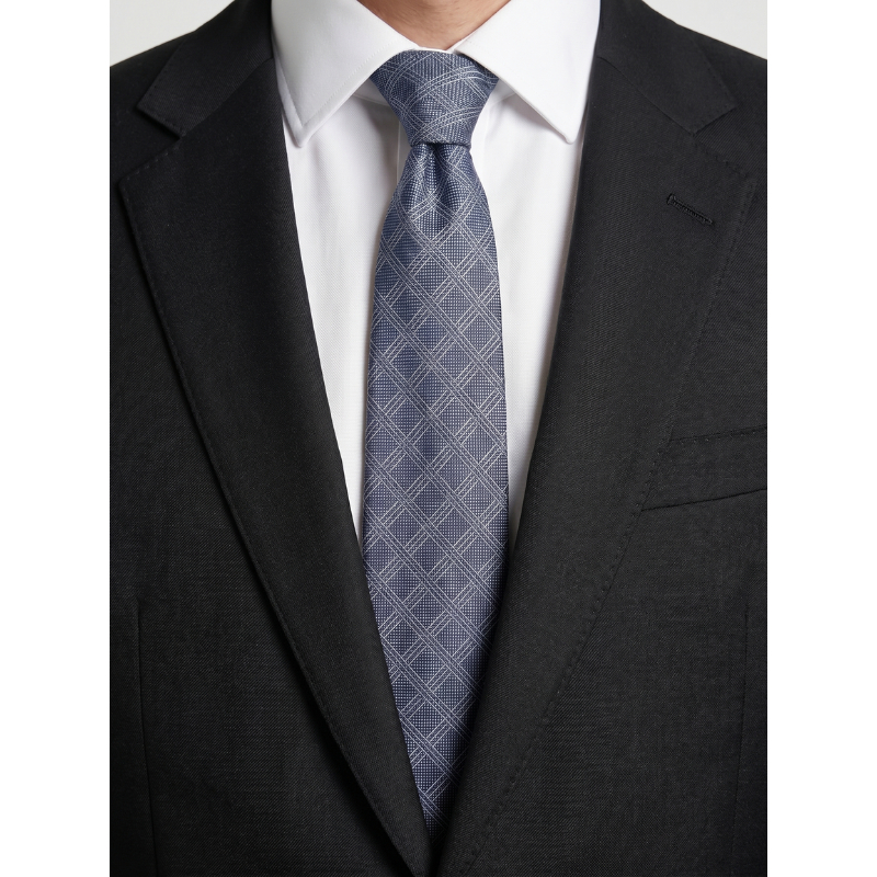DANDY COSMO | เนคไทผู้ชายทรง Slim ลายเรียบ/ลายทาง รุ่น TR-BLEND TIE ผูกเอง ผ้า TR-Blend ลุค Smart Casual ใส่ทำงาน ใส่สูท