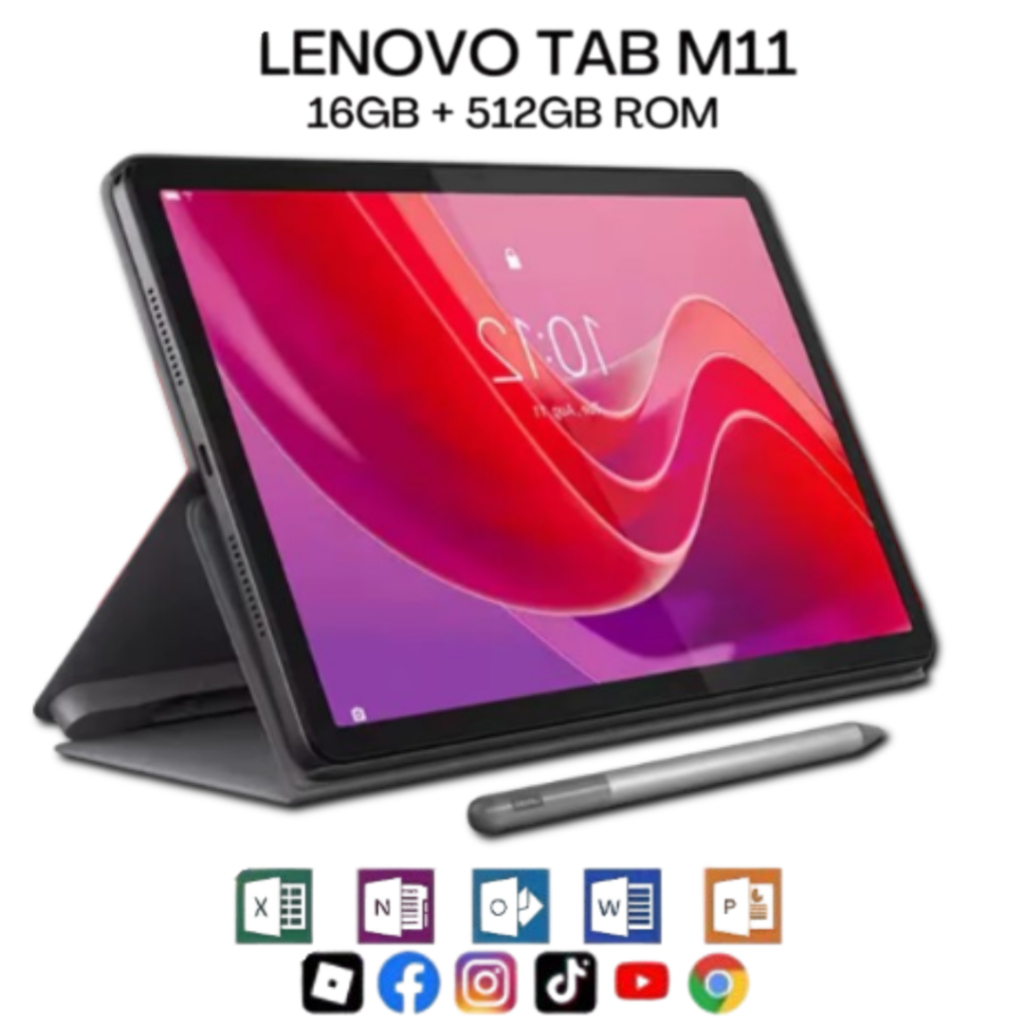 🔥✨หน้าจอขนาดใหญ่✨🔥 12 นิ้วรุ่นล่าสุด • RAM 16GB + พื้นที่เก็บข้อมูล 512GB • การทำงานราบรื่น • Wi-Fi • Lenovo Tab M11 Pro
