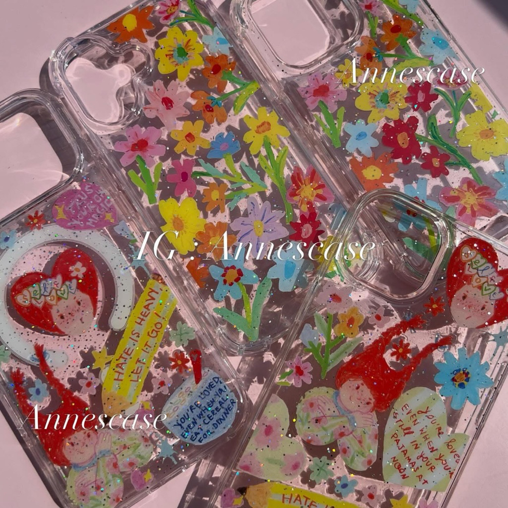เคสน้องดื้อ Handmade DIY เคลือบกากเพชร