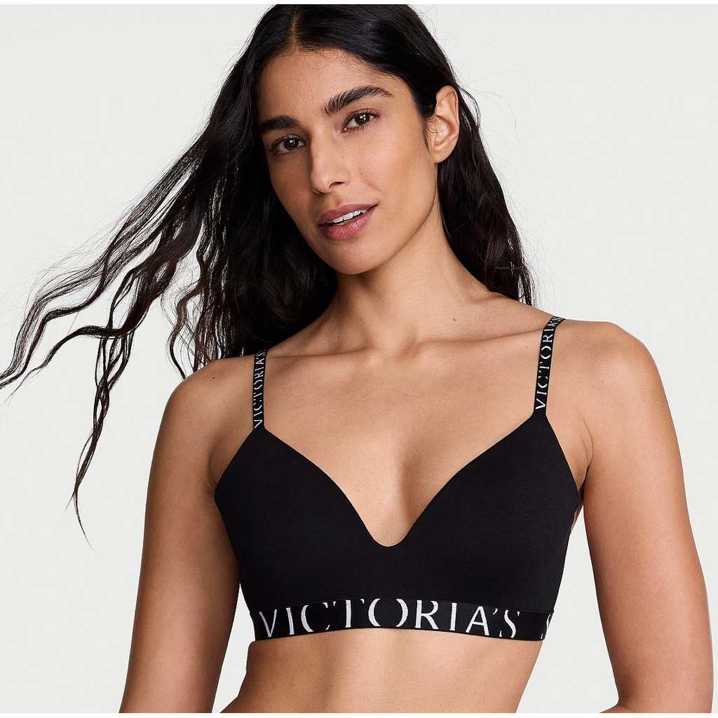 (พร้อมส่งแท้100%🇺🇸) เสื้อชั้นใน Wireless Bra Victoria’s Secret **มีฟอง ไร้โครง สายโลโก้**