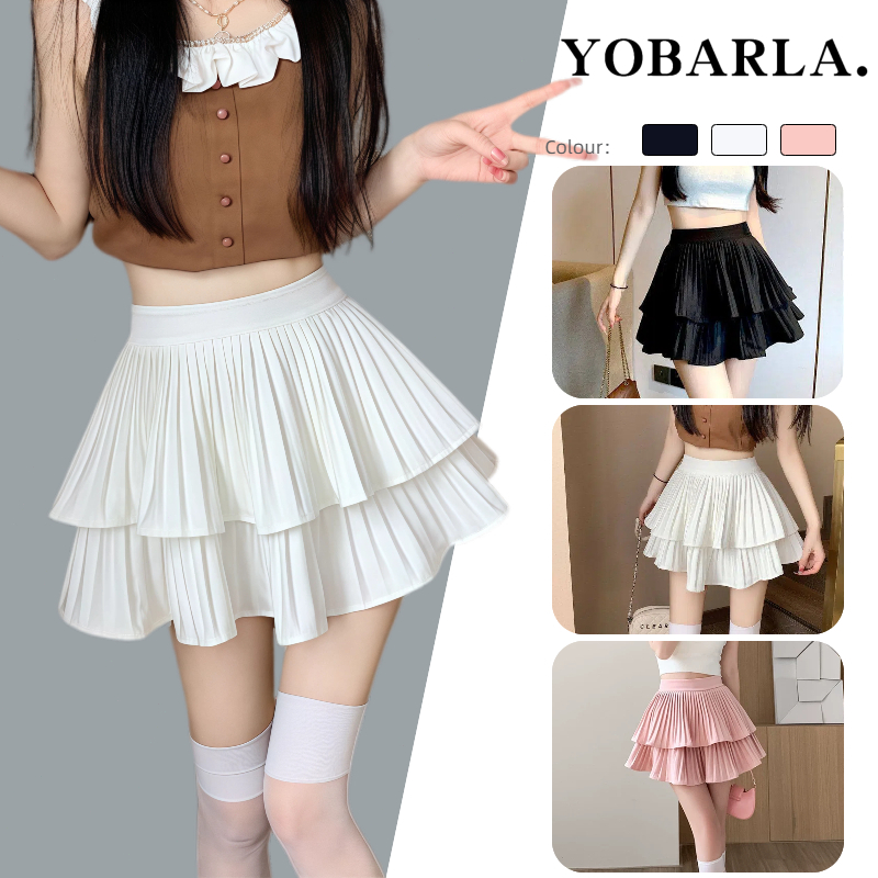 ขาวเอวสูงทรงสลิมกระโปรงทรงเอ Mini skirts กระโปรงบัลเล่ต์น่ารัก กระโปรงทรงเอ ได้พรางหุ่น
